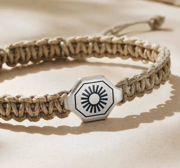 An image of a David Yurman woven hemp bracelet.