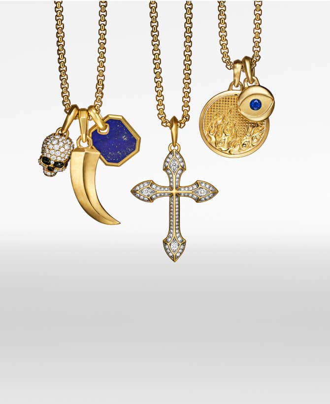 David Yurman amulets collection for men.