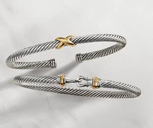 David Yurman Cable bracelets.