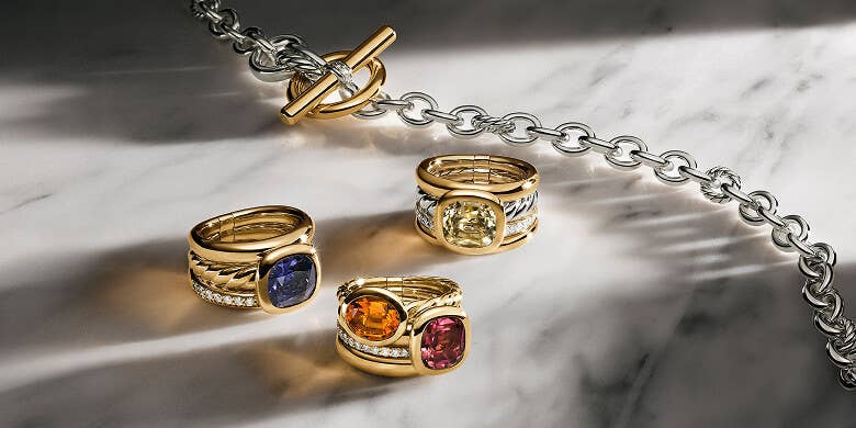 David Yurman Mercer rings.