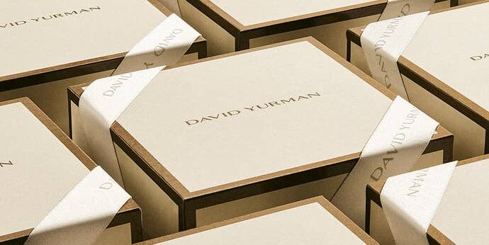 David Yurman gift packaging.