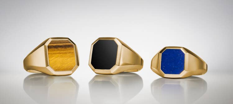 Three David Yurman Streamline® rings.