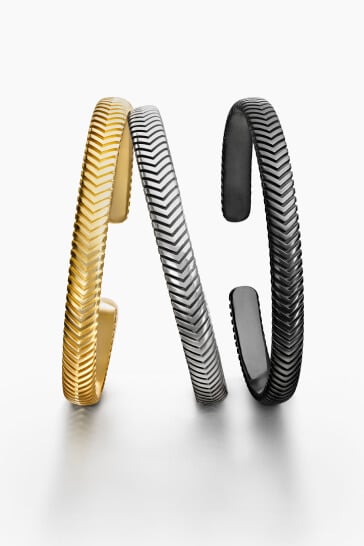 David Yurman bracelets for men.