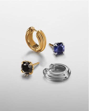 David Yurman earrings for men.