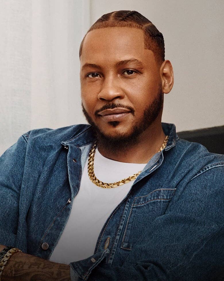 Carmelo Anthony portant des bijoux David Yurman.