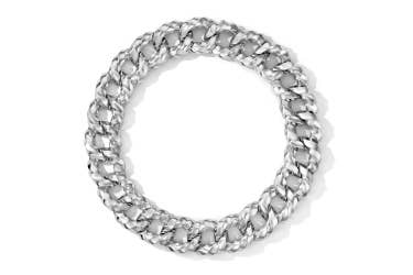 Shop cable edge necklace in sterling silver.