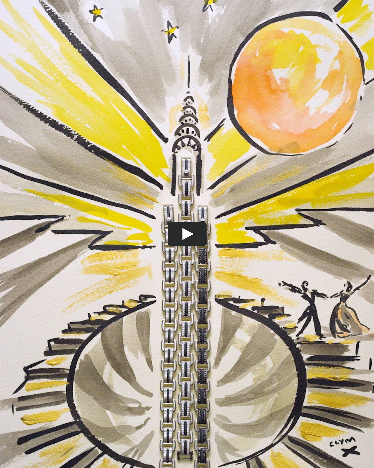 An image of Clyms drawing of deco bracelets.