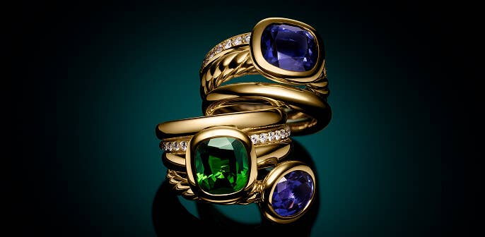 David Yurman women's jewelry.