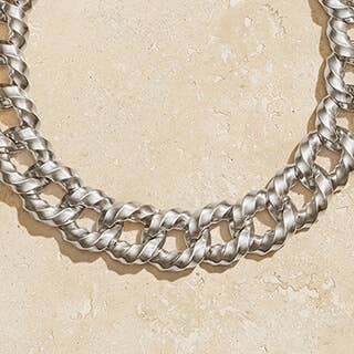One silver and one gold necklace classic style for Mother's Day.