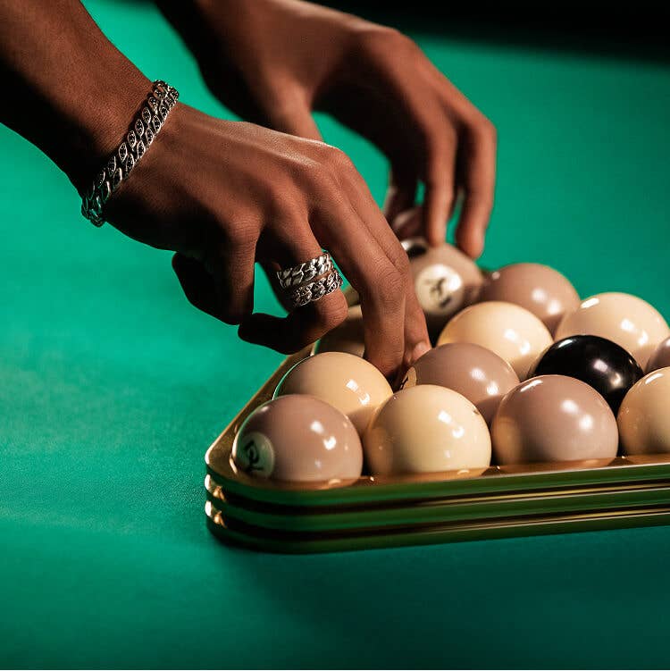Carmelo Anthony playing pool.