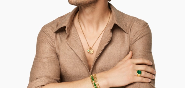 David Yurman zodiac amulets for men.