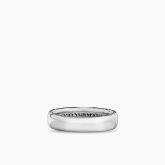 Streamline Band Ring in Sterling Silver, 6mm 