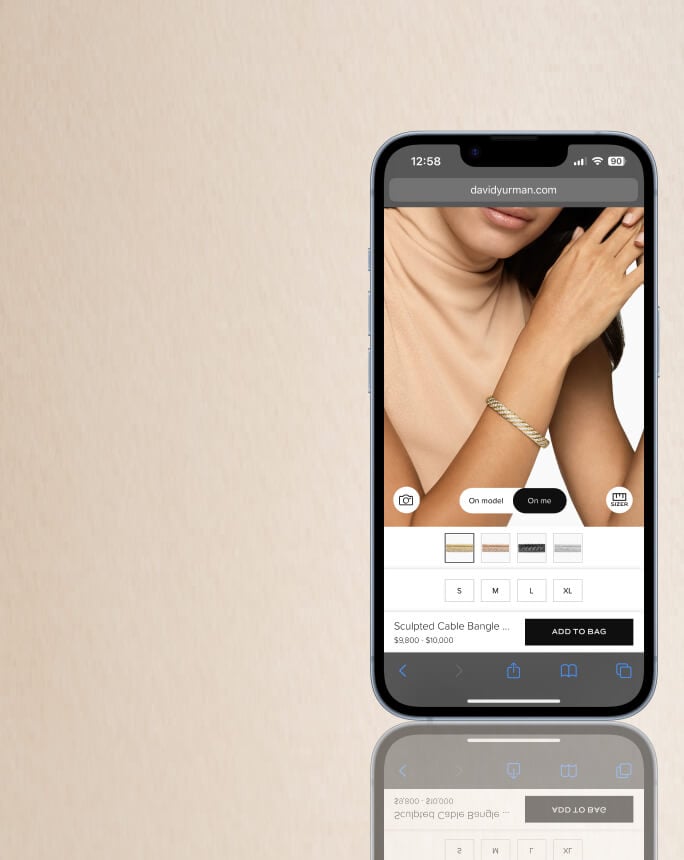 David Yurman virtual try on.