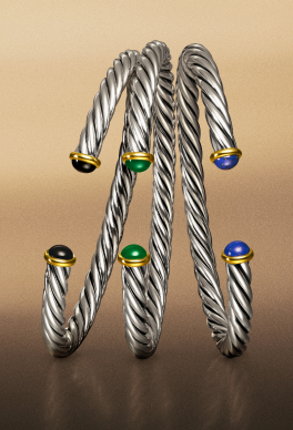 David Yurman men's Cable bracelets.