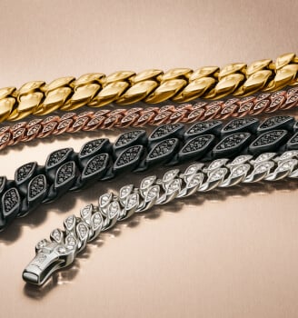 Three David Yurman bracelets for men