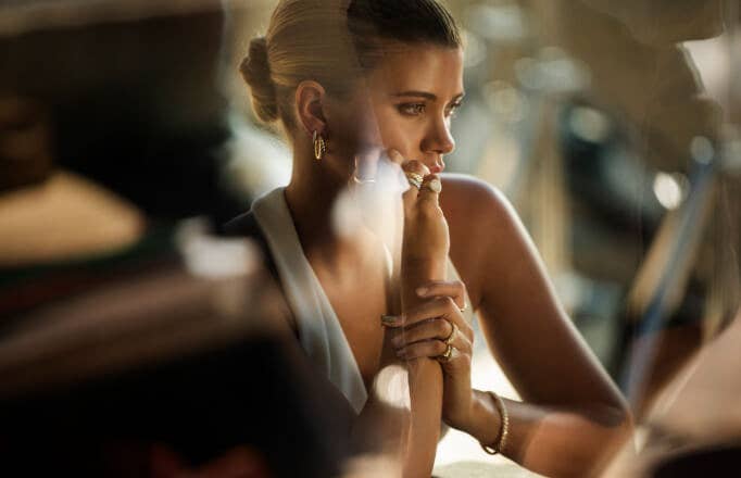 Sofia Richie Grainge on location at the David Yurman photoshoot set at The Kellogg Doolittle
House in Joshua Tree, California.