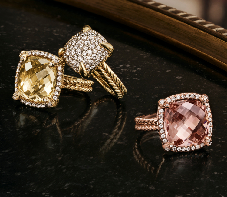 An image of three Chatelaine rings.