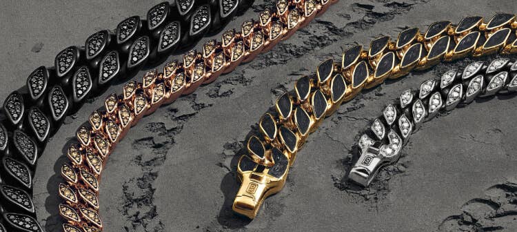 David Yurman Curb chains for men.