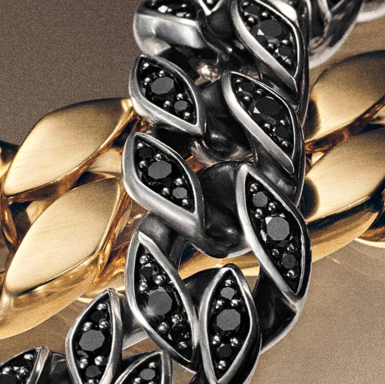 David Yurman Curb Chain bracelets details. 