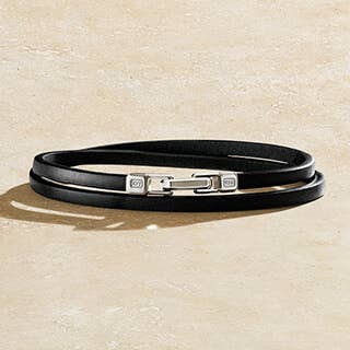 David yurman top men's leather bracelets