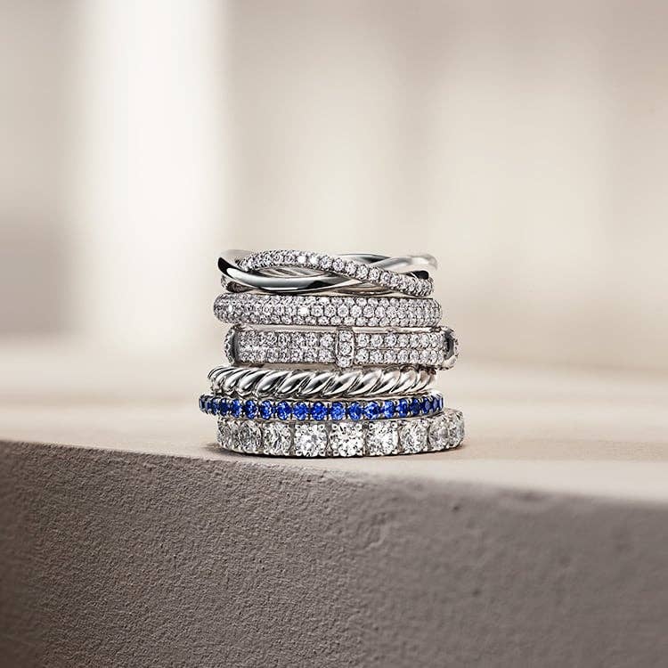 Shop women's wedding bands.