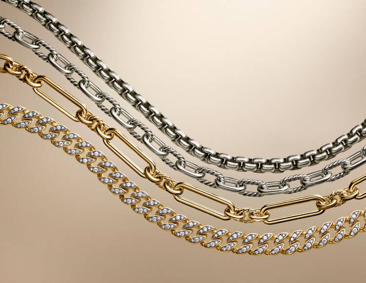 Shop David Yurman's chain collection for women.