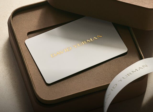 David Yurman's gift cards.