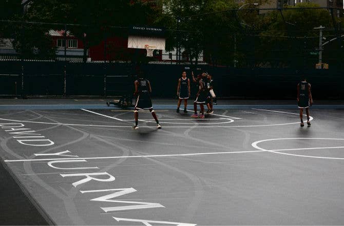 David Yurman Custom Basketball Court in New York City