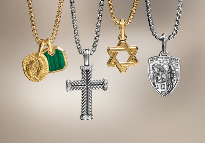 David Yurman pendants for men.