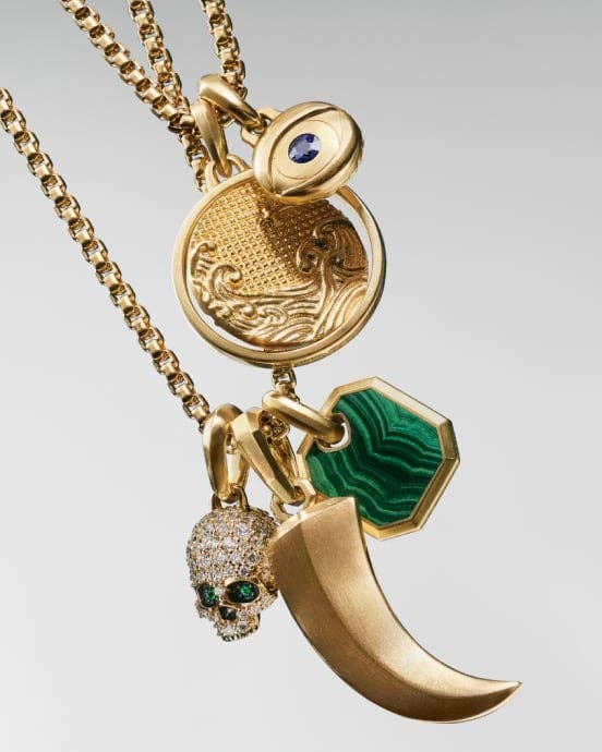 David Yurman amulets for men.