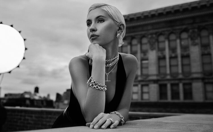 Iris Law wearing David Yurman's Mercer collection.