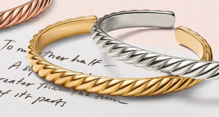 Shop David Yurman's Sculpted Cable collection for men.