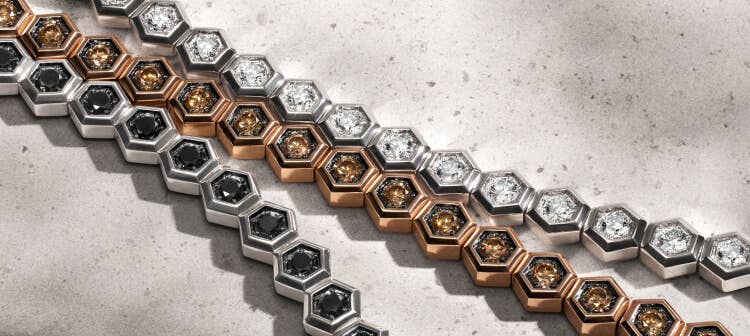 Three David Yurman Faceted chains.