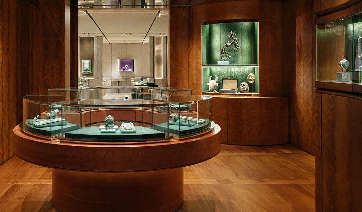 The interior of the new David Yurman Miami Design District store.