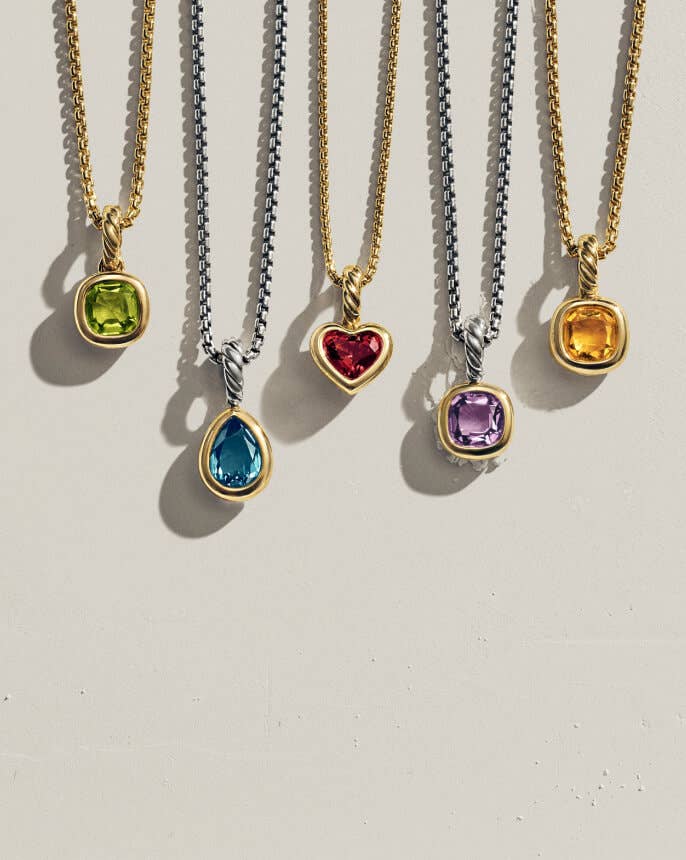 David Yurman charms on chains.