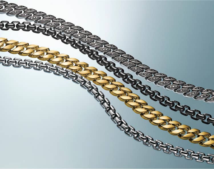 Shop David Yurman's Chain collection for men.