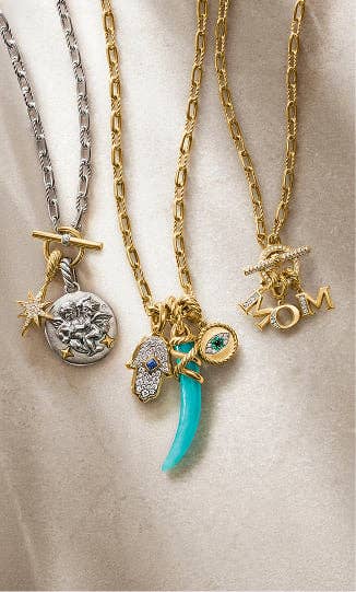 Four classic David Yurman bracelets.