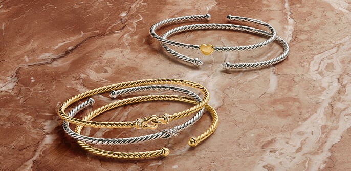David Yurman women's jewelry.