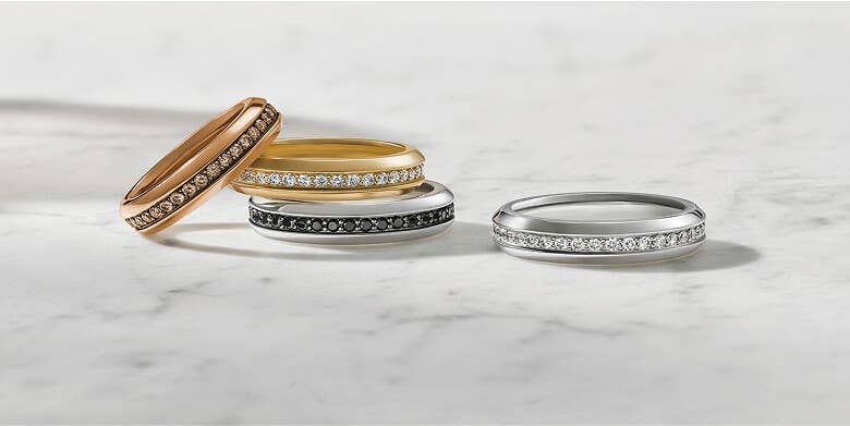 David Yurman wedding bands.