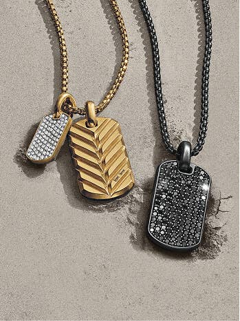 Three David Yurman tags.