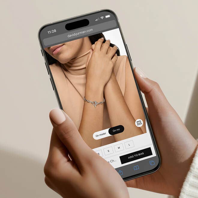 David Yurman virtual try on.