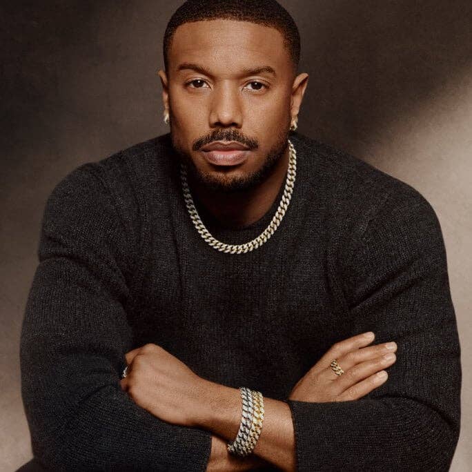 Michael B. Jordan in David Yurman jewelry 
