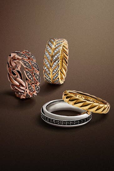David Yurman rings for men.