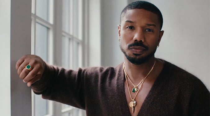 Michael B. Jordan featured in David Yurman amulets campaign.