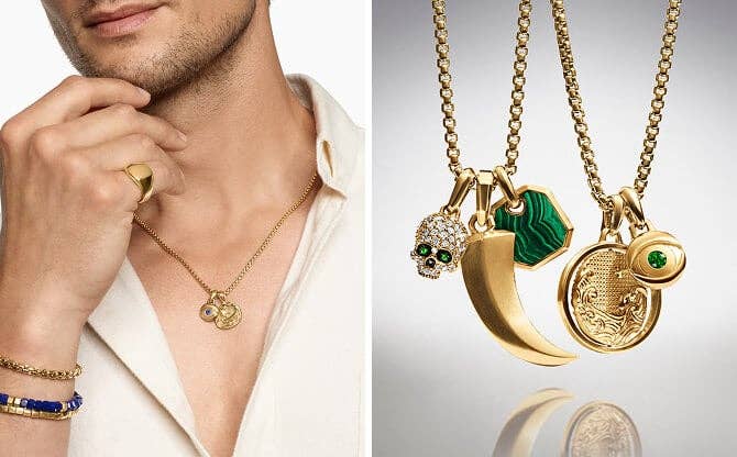 David Yurman amulets and chains