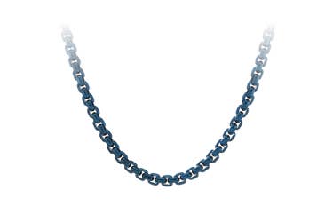 Shop DY Bel Aire chain necklace in Navy color