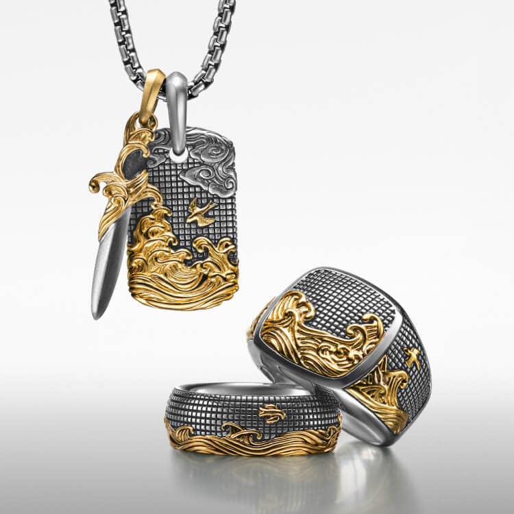David Yurman's Waves pendants and rings.