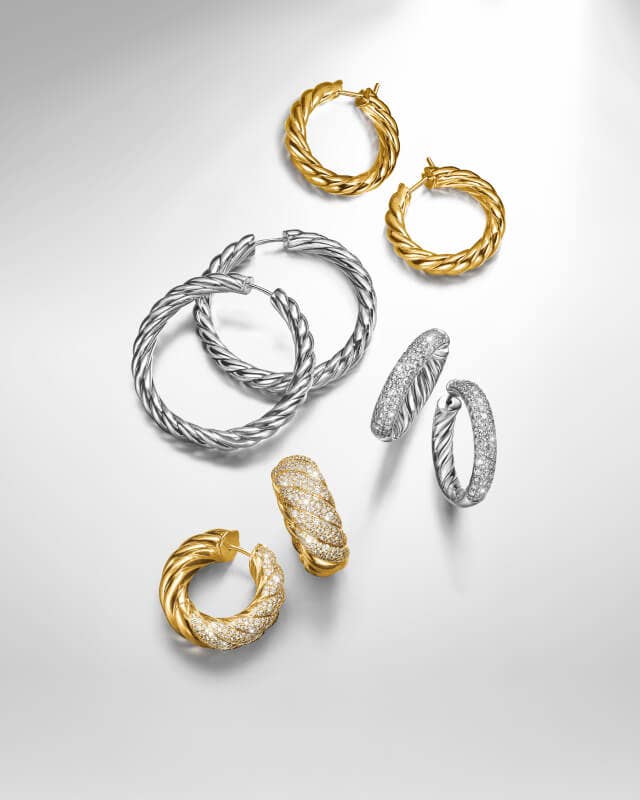 David Yurman earrings for women.