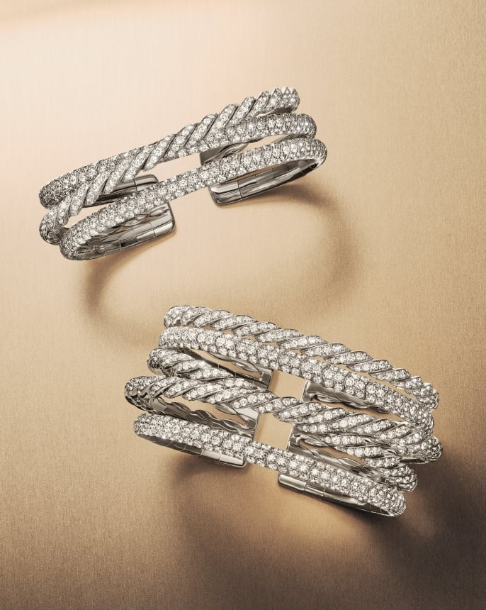 David Yurman's women's luxe bracelets.