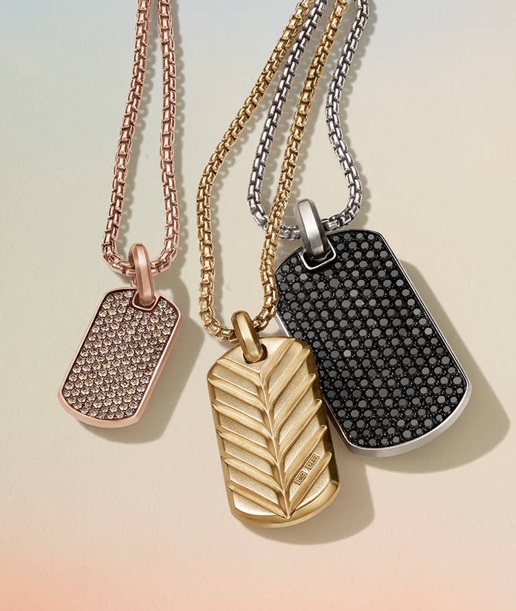Dog Tags | Men's Pendants | DAVID 